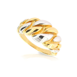 Anello Donna Fantasia in Oro 2 Colori