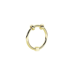 Anello in Acciaio Gold Swing Componibile By You Acchiappaciondoli 721016 Kidult