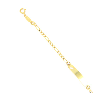 Bracciale Battesimo in Oro Giallo con Targhetta