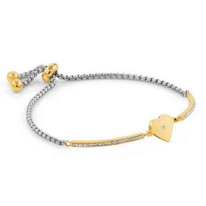 Bracciale Donna Acciaio Gold Milleluci Cuore Nomination