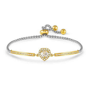 Bracciale Donna RoyalDream Gold Cuore con Cristalli bianchi e Zirconi Nomination