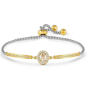 Bracciale Donna RoyalDream Gold Ovale con Cristalli bianchi e Zirconi Nomination