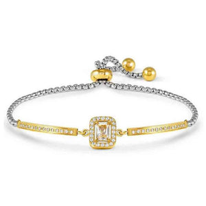 Bracciale Donna RoyalDream Gold Rettangolo con Cristalli bianchi e Zirconi Nomination