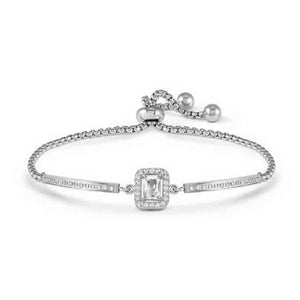 Bracciale Donna RoyalDream Rettangolo con Cristalli bianchi e Zirconi Nomination