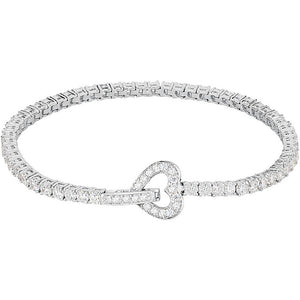 Bracciale Donna Tennis Cuore in Argento Mabina Gioielli