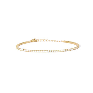 Bracciale Donna in Argento Gold Mini Tennis Mabina Gioielli