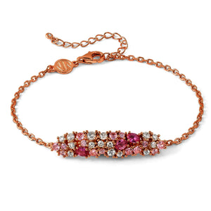 Bracciale Donna in Argento Rose Cubic Zirconia Colorati Mosaica Nomination