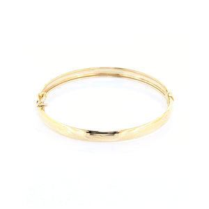 Bracciale Donna in Oro Giallo Schiava Stile Antico Inciso