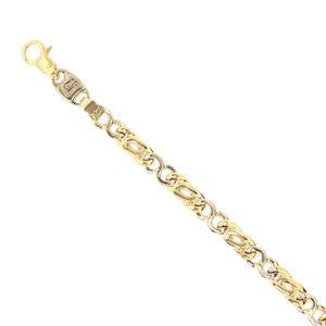 Bracciale Unisex in Oro 2 Colori Maglia Vuota