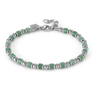 Bracciale Uomo Instinctstyle Sea Edition con Pietre Avventurina Verde Nomination