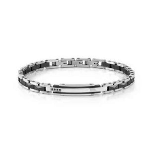 Bracciale Uomo Strong Diamond con 4 diamanti neri Nomination