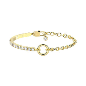 Bracciale in Acciaio Gold Componibile By You Duetto 732347 Kidult