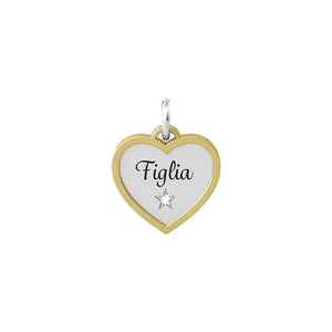 Ciondolo Cuore Figlia Componibile By You Family 741042 Kidult