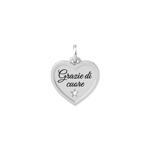 Ciondolo Cuore Grazie Componibile By You Love 741037 Kidult