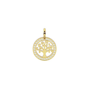 Ciondolo albero della vita con cristalli bianchi gold Componibile By You Albero Life 741152 Kidult