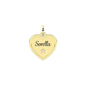 Ciondolo dorato con scritta sorella Componibile By You Sorella Sei parte di Me 741168 Kidult