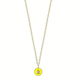 Collana Donna Acciaio Gold Coccinella smalto Giallo Liu Jo Luxury