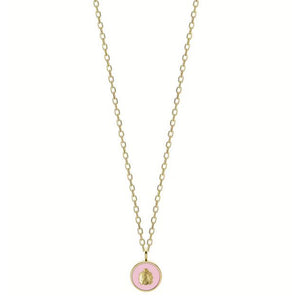 Collana Donna Acciaio Gold Coccinella smalto Rosa Liu Jo Luxury