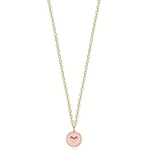 Collana Donna Acciaio Gold Cuore smalto Rosa Liu Jo Luxury