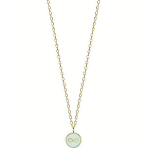 Collana Donna Acciaio Gold Infinito smalto Azzurro Liu Jo Luxury