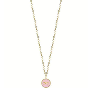 Collana Donna Acciaio Gold Infinito smalto Rosa Liu Jo Luxury