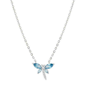 Collana Donna in Argento Shine Me Up con Libellula Azzurra Nomination