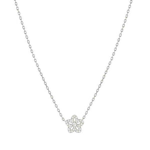 Collana Donna in Argento SweetMadame Fiore con pavé di Cubic Zirconia Nomination