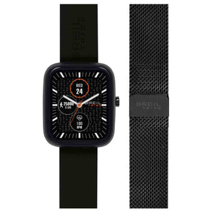 Orologio Unisex Smartwatch SBT-3 Ip Black Doppio Cinturino Nero e Maglia Milanese Nera Breil Tribe