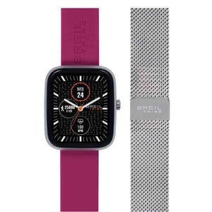 Orologio Unisex Smartwatch SBT-3 Silver Doppio Cinturino Viola e Maglia Milanese Silver Breil Tribe