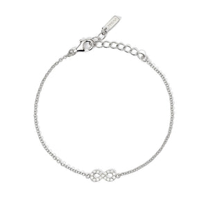 Bracciale Donna in Argento con catena forzatina e Infinito Mabina Gioielli