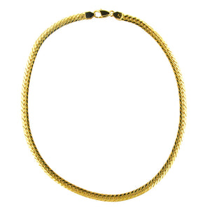 Collana Donna in Oro Giallo con Maglia Spiga