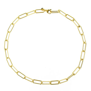 Collana Girocollo Donna in Oro Giallo a Catena