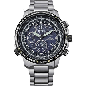 Cronografo Uomo Acciaio Eco Drive Radiocontrollato Promaster Blu Citizen