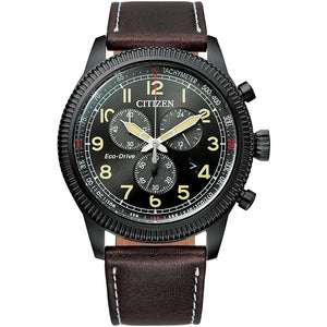 Cronografo Uomo Eco Drive Nero Aviator Of 2020 Citizen