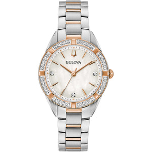 Orologio Donna Diamonds Sutton Silver Rose Bulova